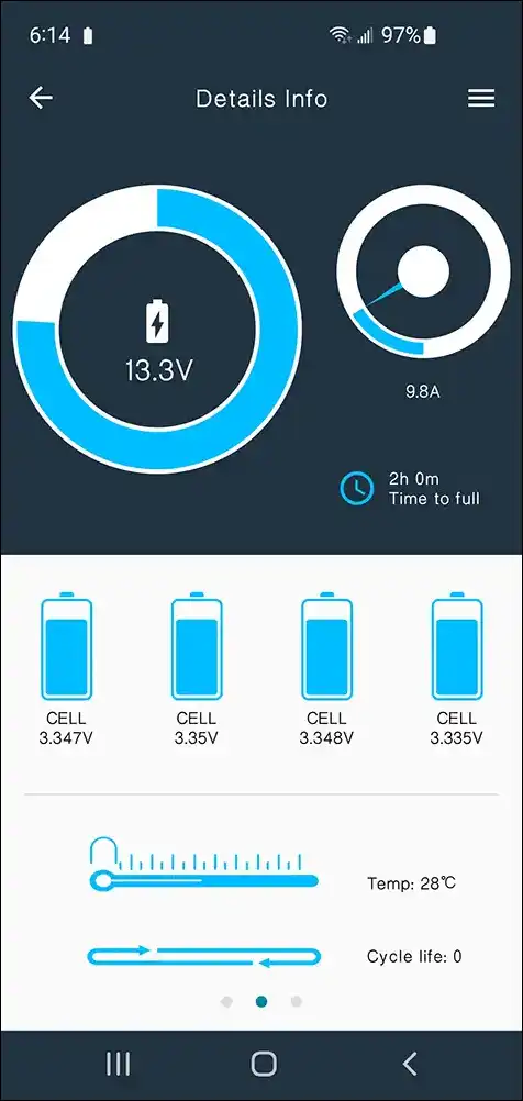 VMAXTANKS App Detailed Info Screen